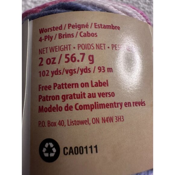 Peaches & Creme Cotton Yarn Medium Weight 4 Knitting Crochet Projects 2-Pack - Picture 8 of 9